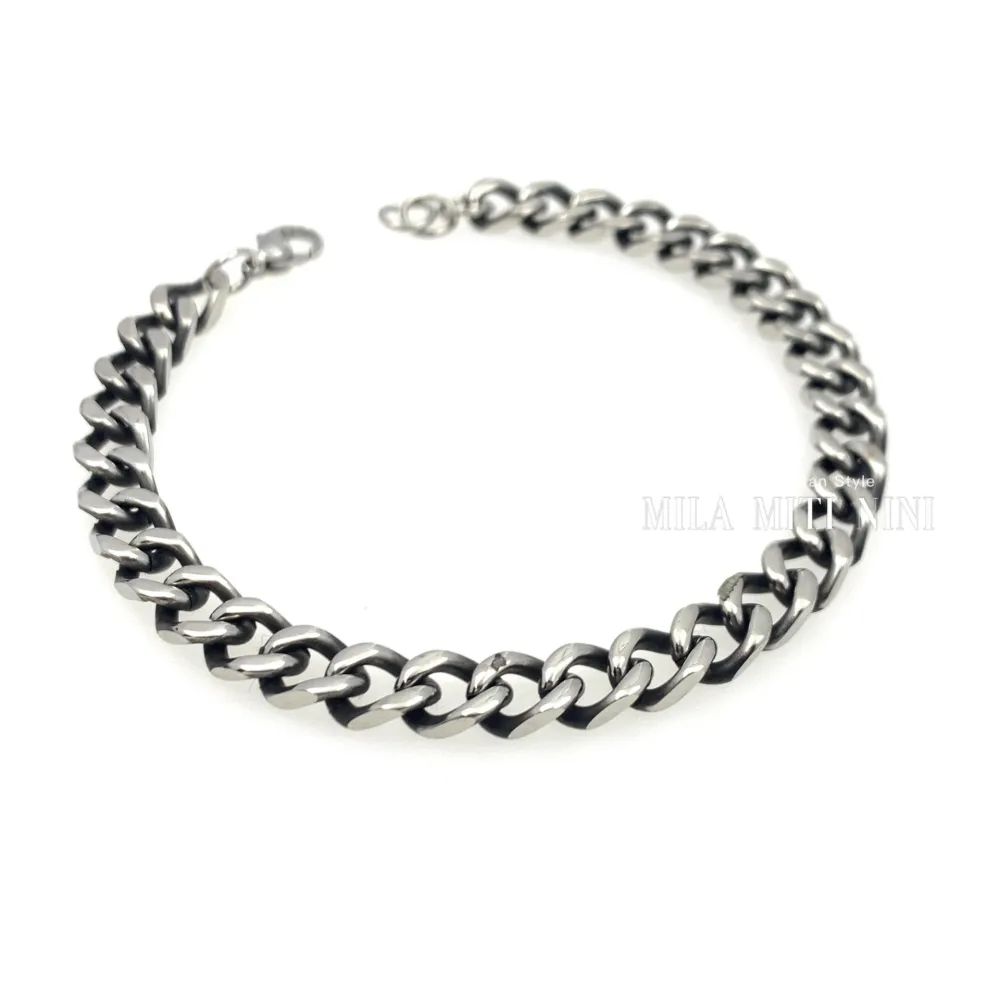 Groumette 8mm -Bracciale in Acciaio - BAU-600-B180