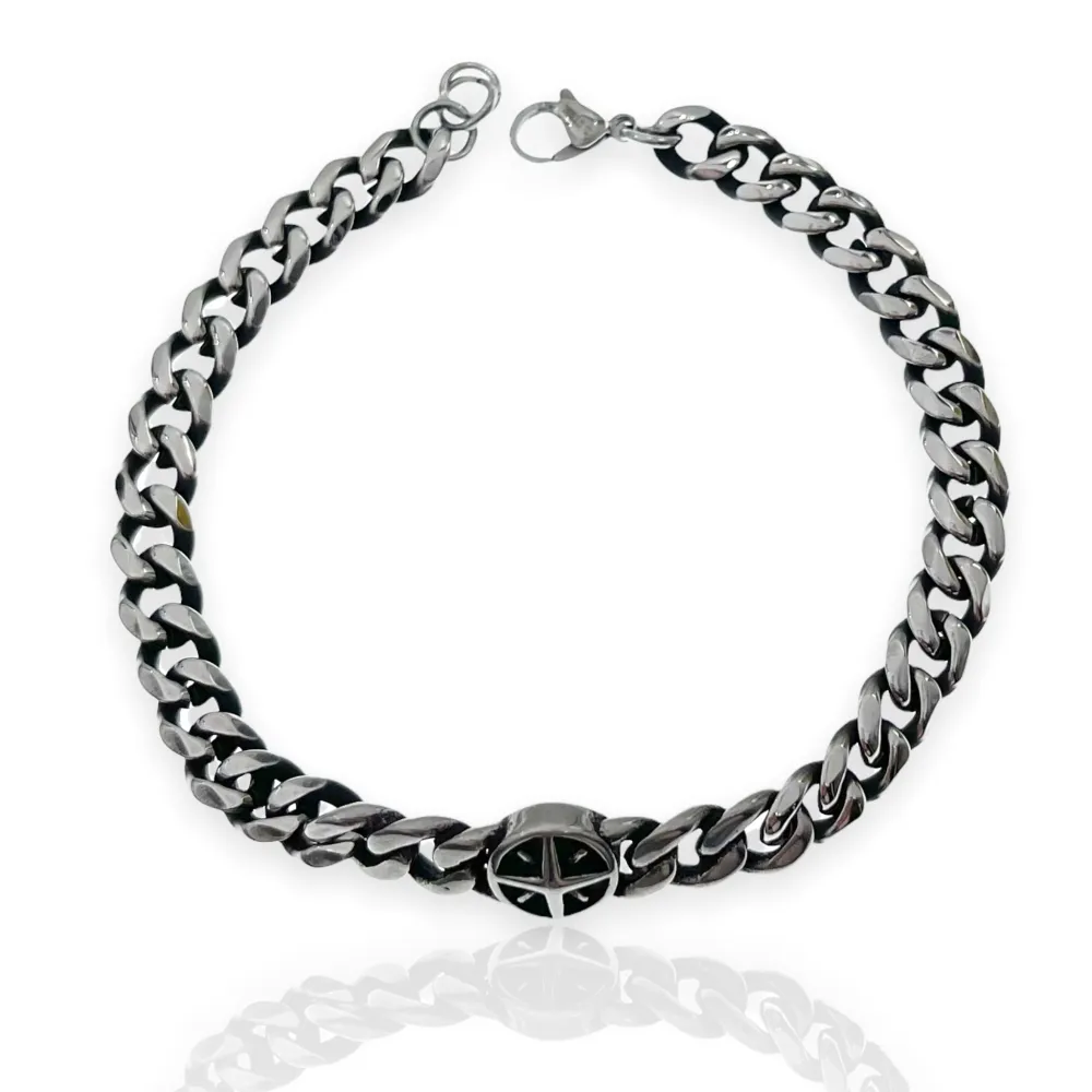 Timone-Bracciale in Acciaio da Uomo - BAU-600-B206