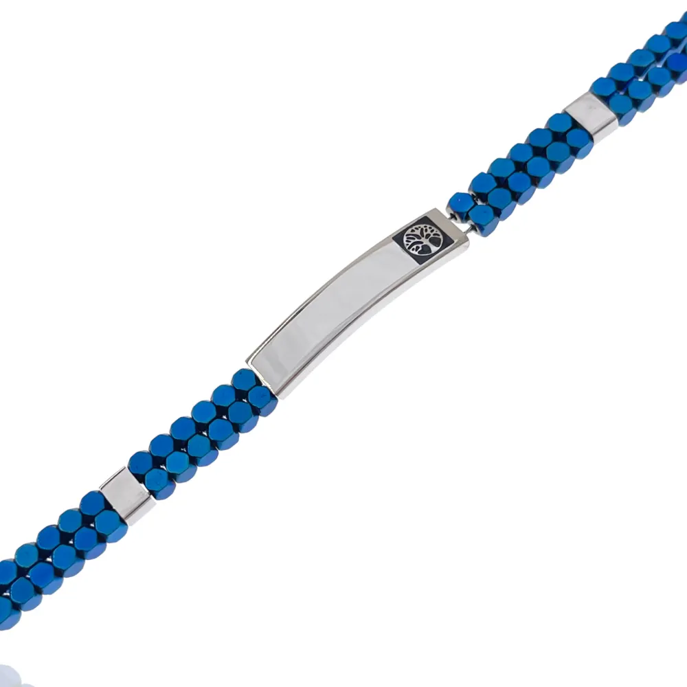 Albero della Vita -Bracciale in Acciaio da Uomo - BAU-600-BMB30029-28