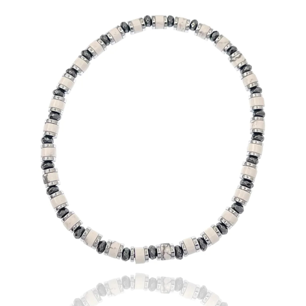 Semplice-Bracciale Elastico in Acciaio da Uomo - BAU-600-BMS30080