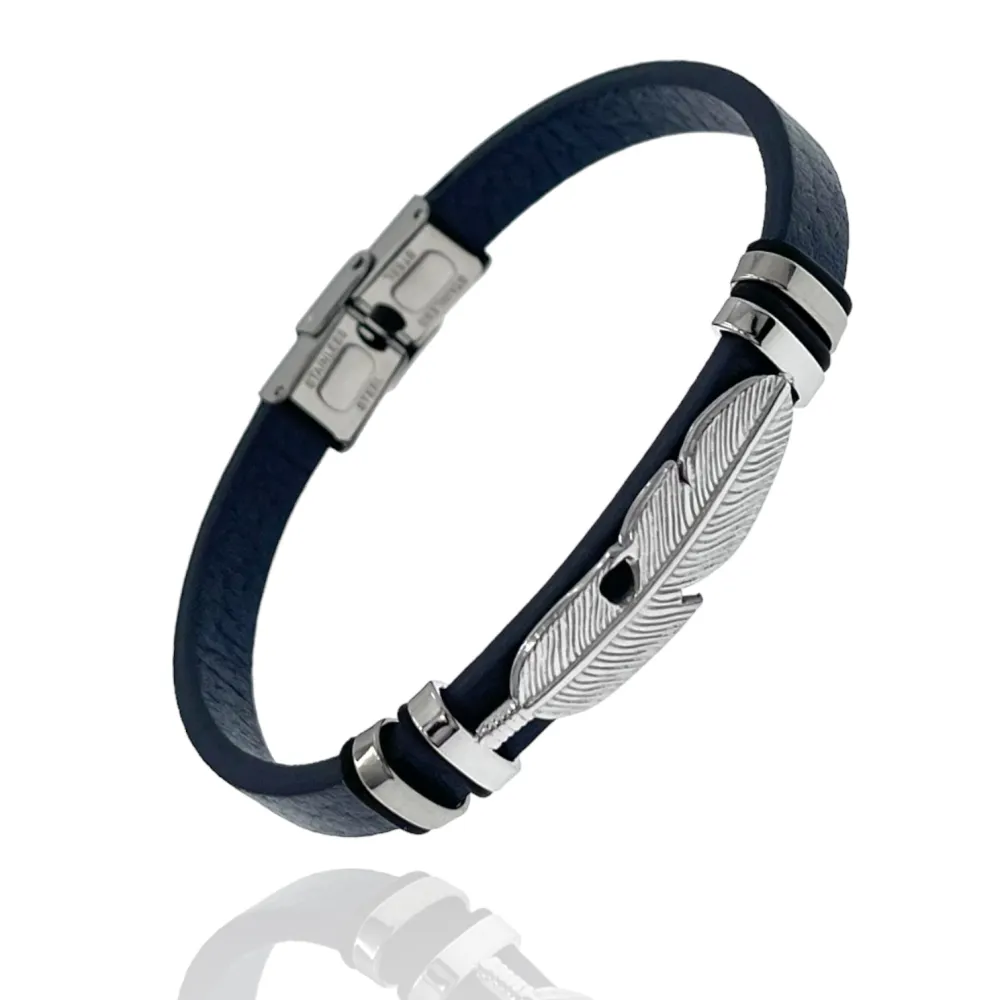 Piuma-Bracciale Uomo in Acciaio - BAU-600-H210