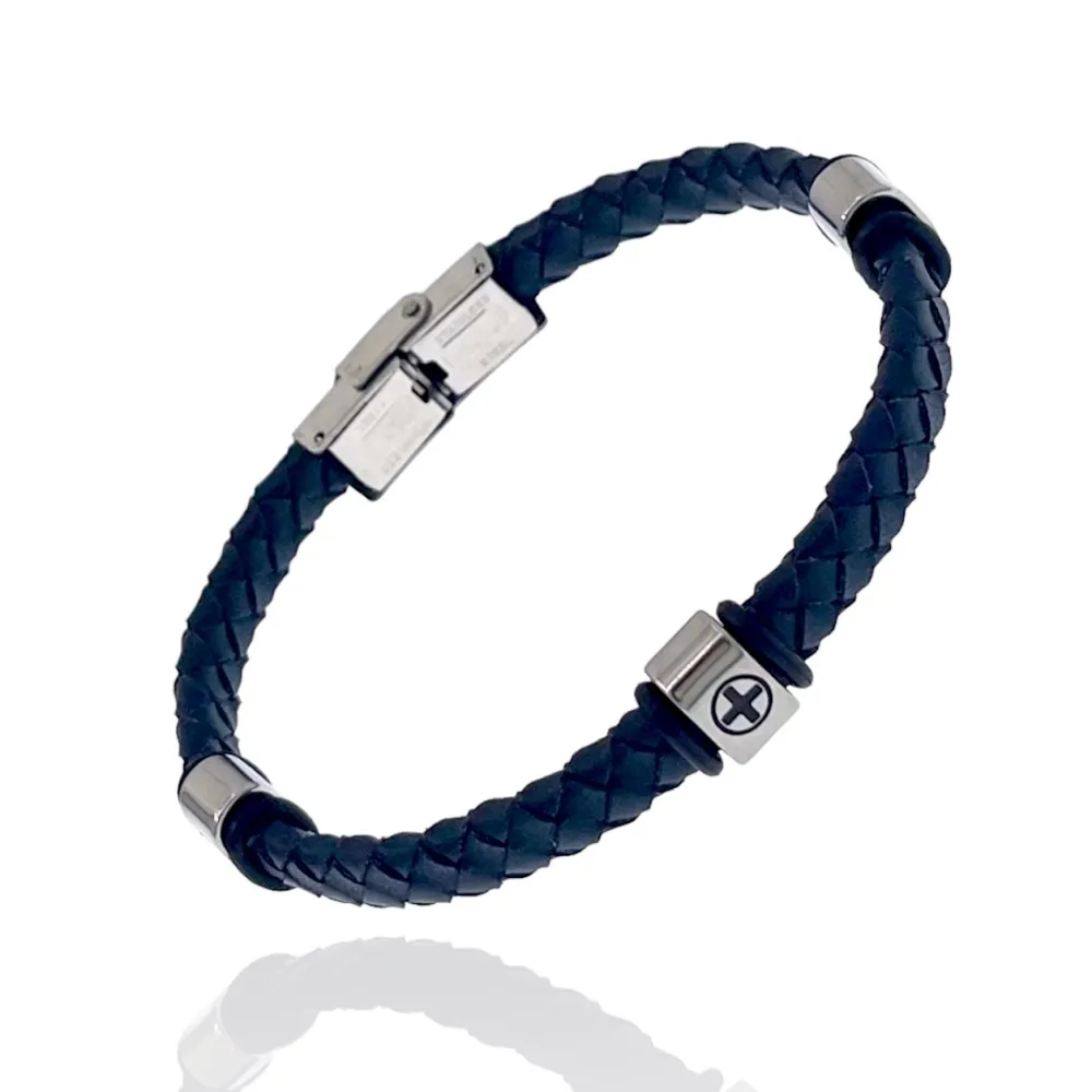 Crcoe-Bracciale in Acciaio da Uomo - BAU-600-H255