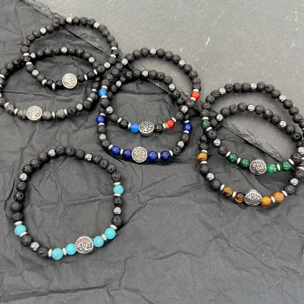 Albero della Vita-Bracciale Elastico in Acciaio da Uomo - BAU-600-H273