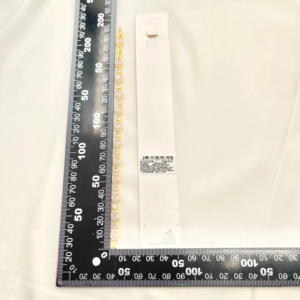 Ovale e Punto Luce-Bracciale con Cubic Zirconia - BMZ-103-AA2639B