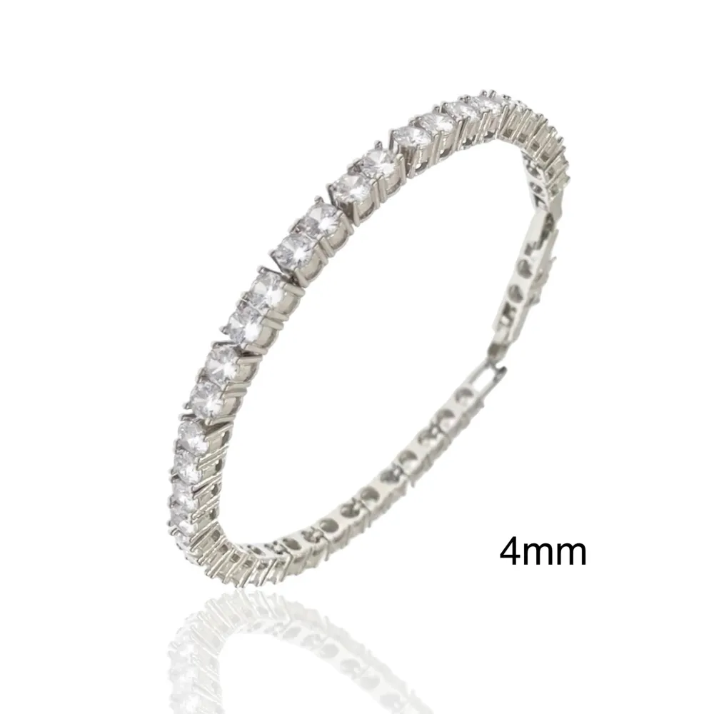 Tennis 4mm-Bracciale con Cubic Zirconia - BMZ-103-AA2648B 4mm