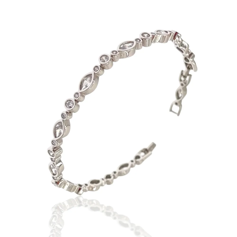 Tennis-Bracciale Tennis con Cubic Zirconia - BMZ-243-12
