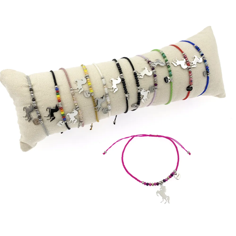 12Pz Bracciali in Acciaio Regolabili + Cuscino in Omaggio - BPA104-648