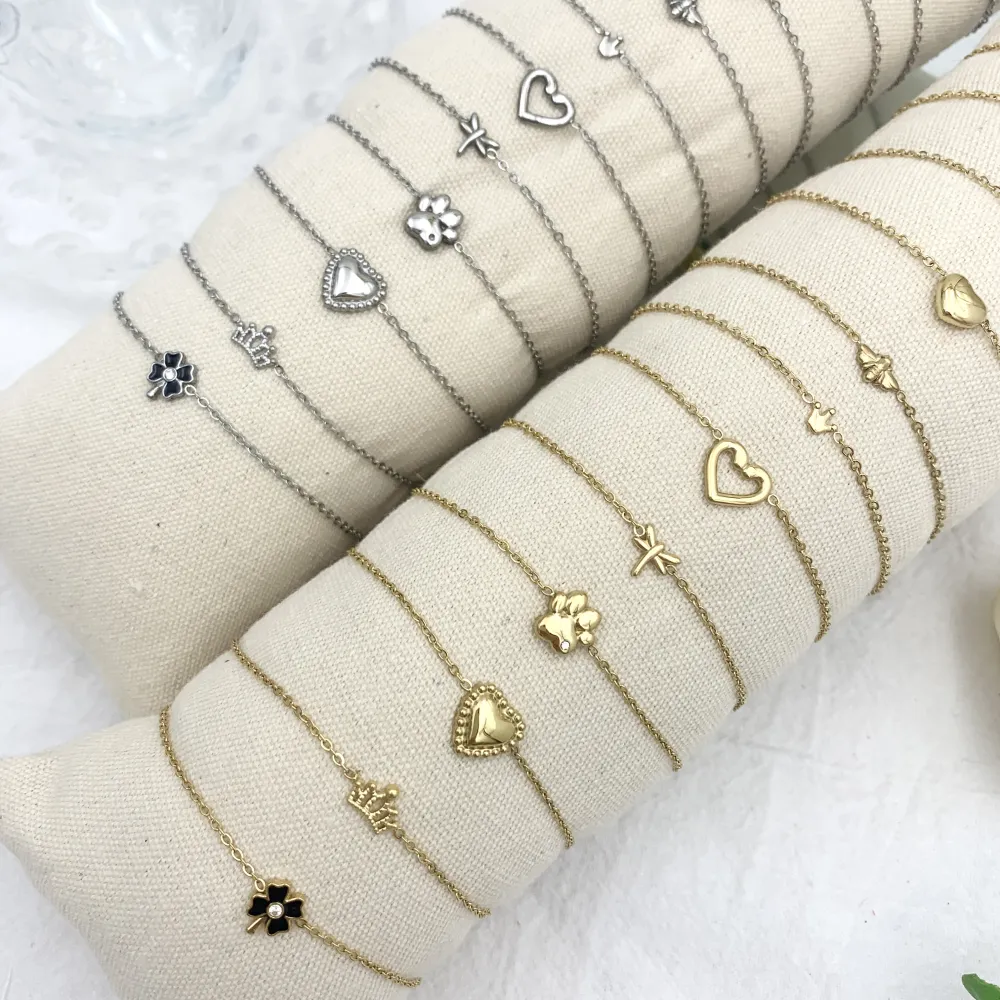 Soggetti Mix-12Pz Bracciali in Acciaio - BPA-514-108