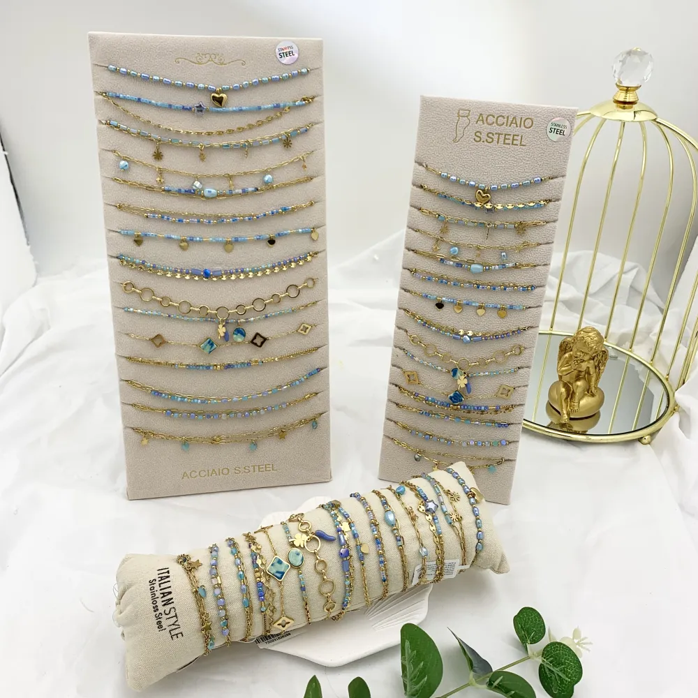 Mix Soggetti-15pz Bracciali in Acciaio - BPA-732-208