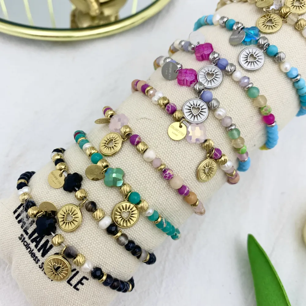 Sacro Cuore-12pz Bracciali Elastici in Acciaio - BPA-732-34