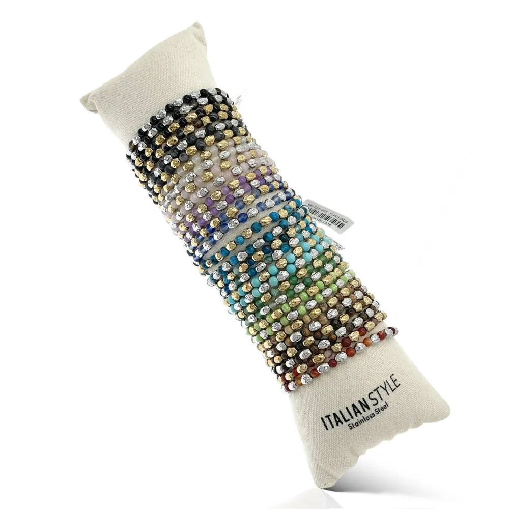 Perline-30pz Bracciali in Acciaio - BPA-732-378