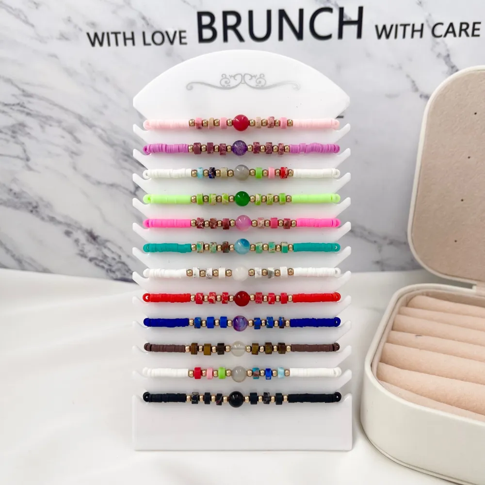 Pallina e Perline-12pz Bracciali Regolabili - BPM-480-88