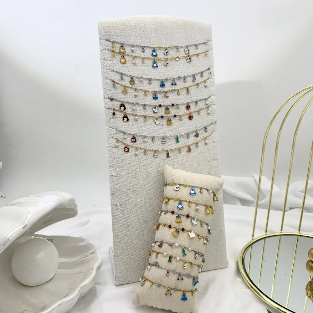 Biancaneve-Collana Corta in Acciaio - CAC-103-AA2794N