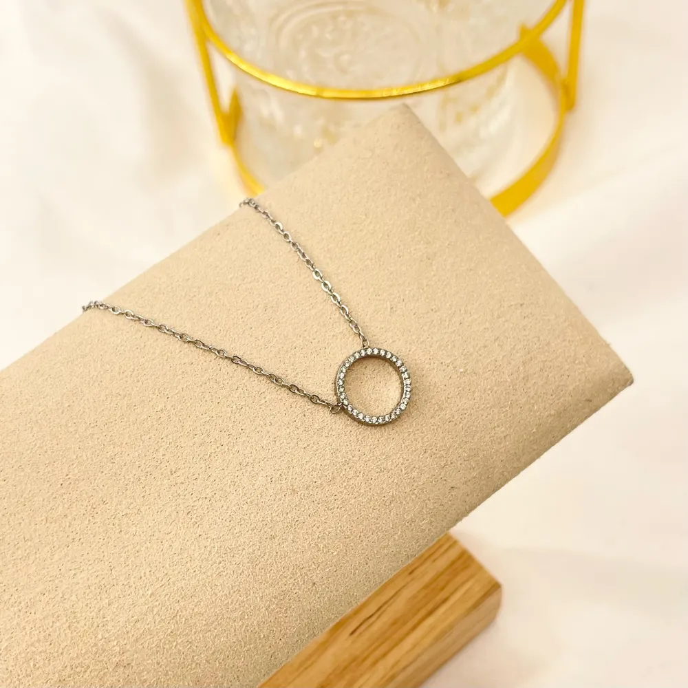 Cerchio-Collana Corta in Acciaio - CAC-103-AA2832N