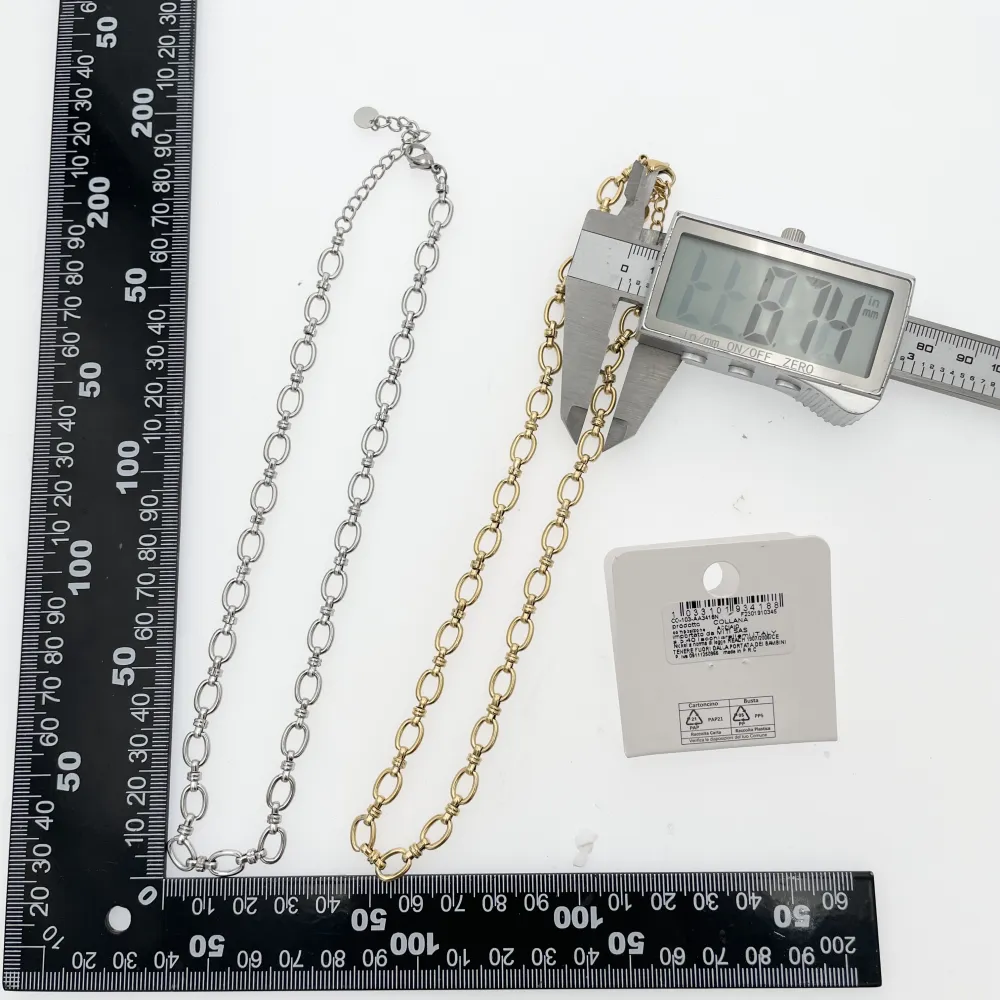 Catena-Collana Corta in Acciaio - CAC-103-AA3418N