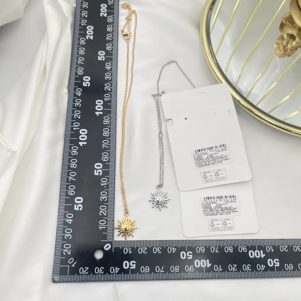 Sole-Collana Corta in Acciaio - CAC-103-AA3979N