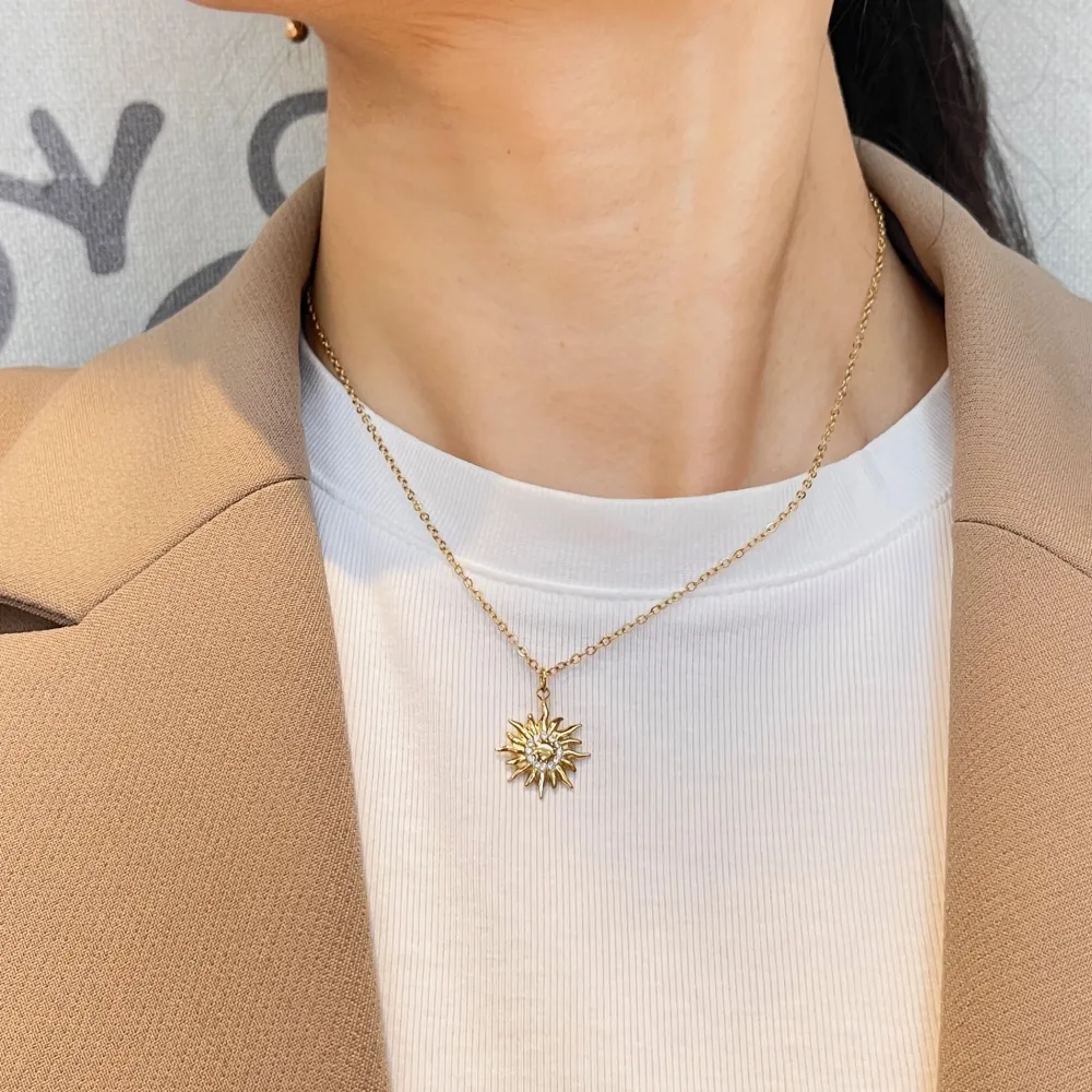 Sole-Collana Girocollo in Acciaio - CAC-103-AA6065N