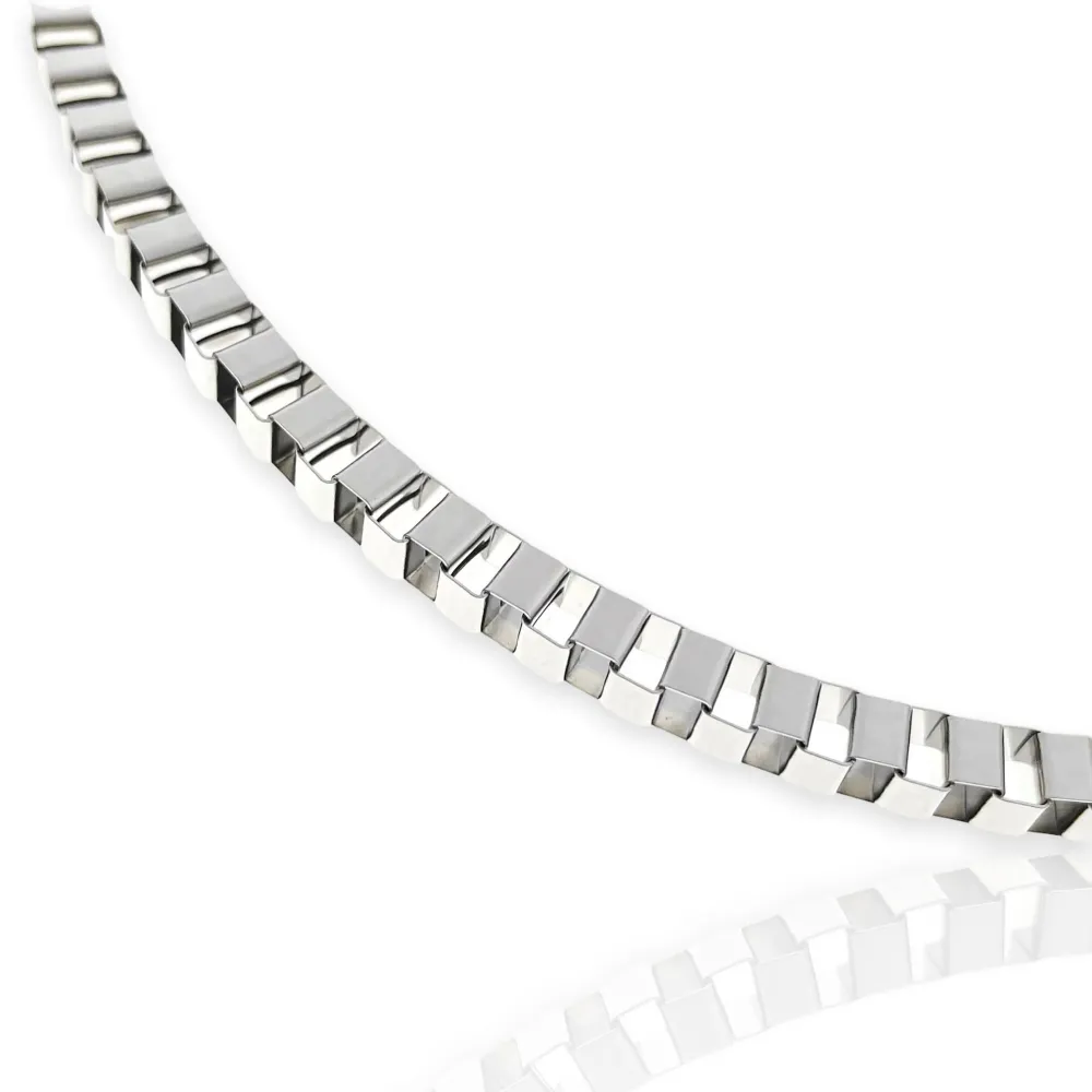 Catena 3.6mm -50cm-Collana Corta in Acciaio - CAC-208-252-253