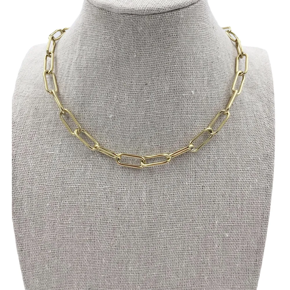 CAC-Catena  5672-Collana Corta in Acciaio - CAC-413-2042