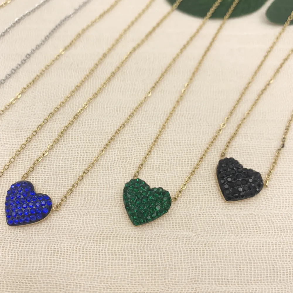 CAC7233-Cuore- Collana Girocollo in Acciaio - CAC-413-2105