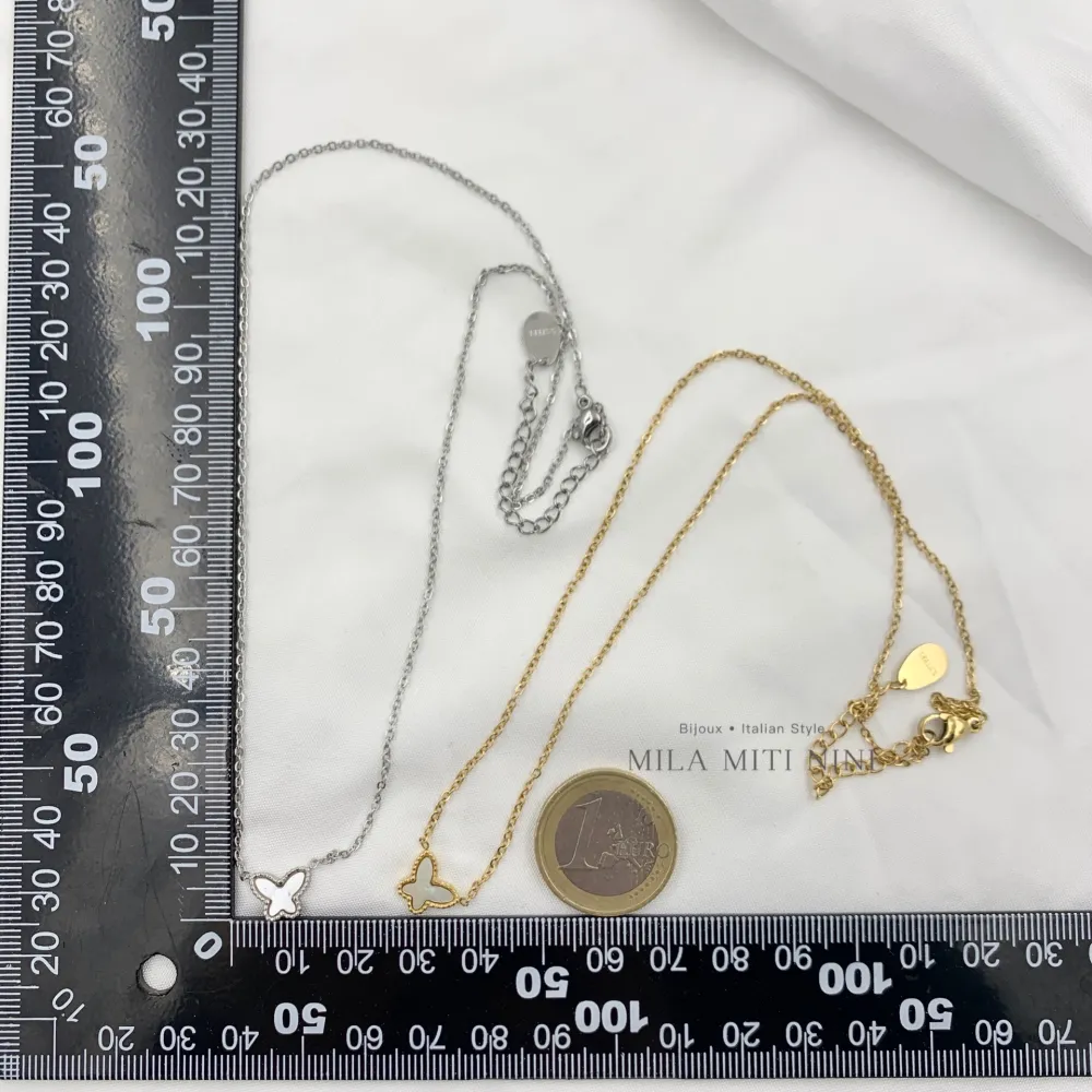 Farfalla-Collana Corta in Acciaio - CAC-413-2153