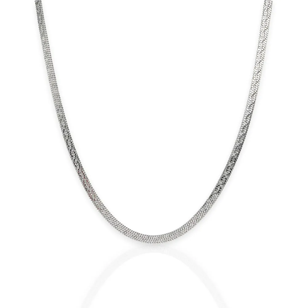 Fascia -Collana Corta in Acciaio - CAC-413-2159