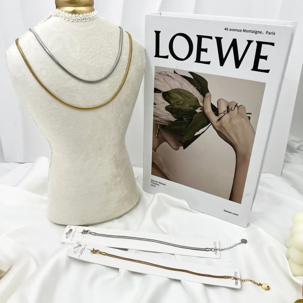 Serpente 3mm-Collana Corta in Acciaio - CAC-413-3519