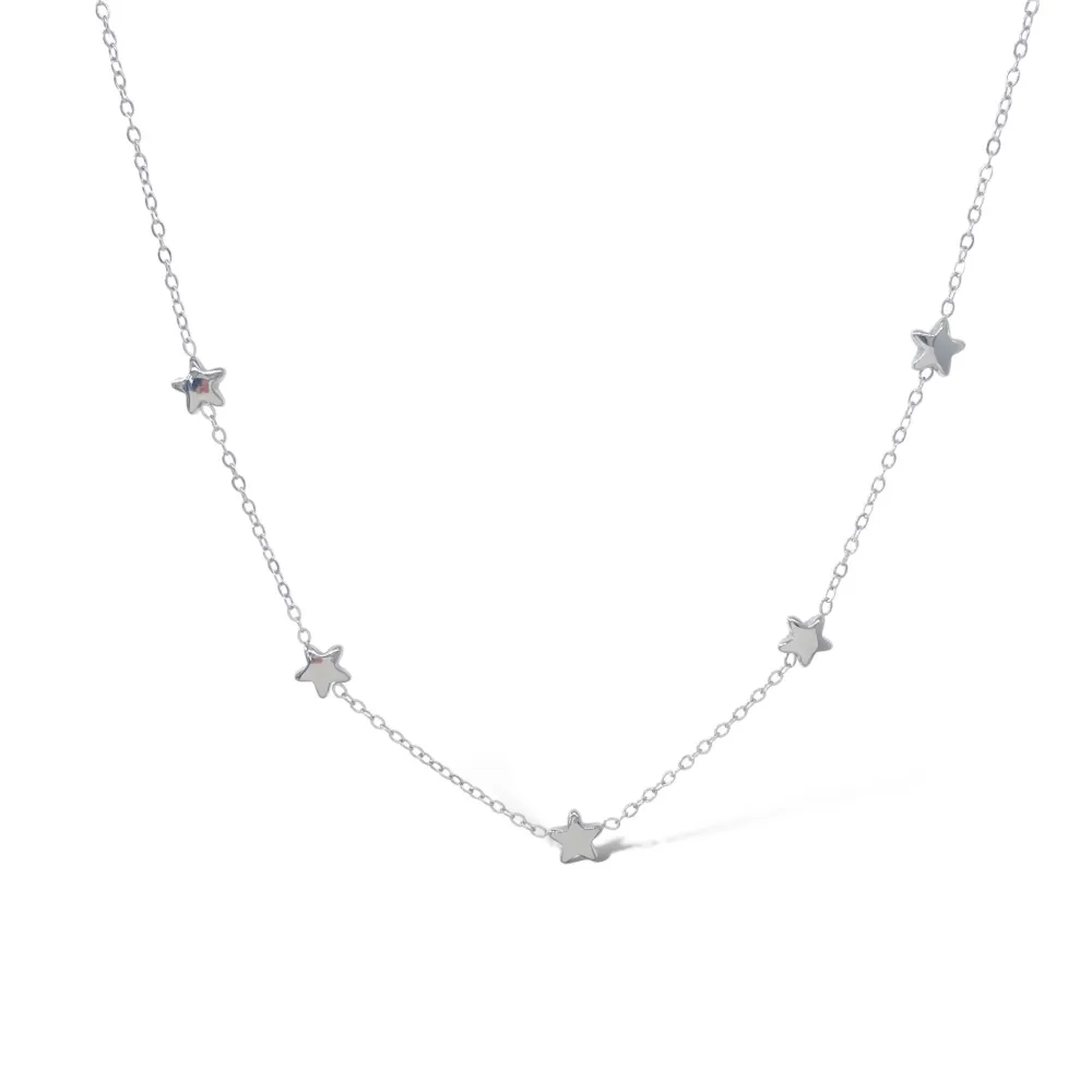 Stella Bombato -Collana Corta in Acciaio - CAC-413-3567