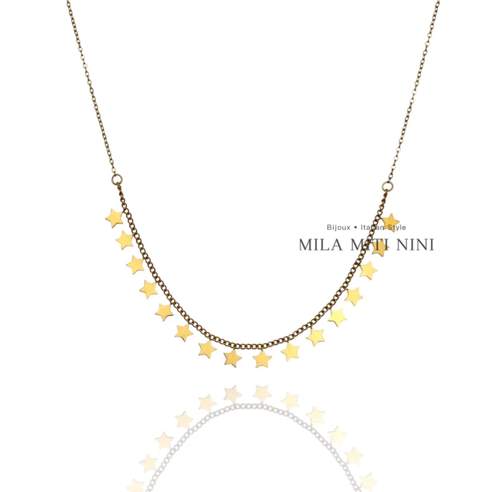 Stella-Collana Corta in Acciaio - CAC-413-T2