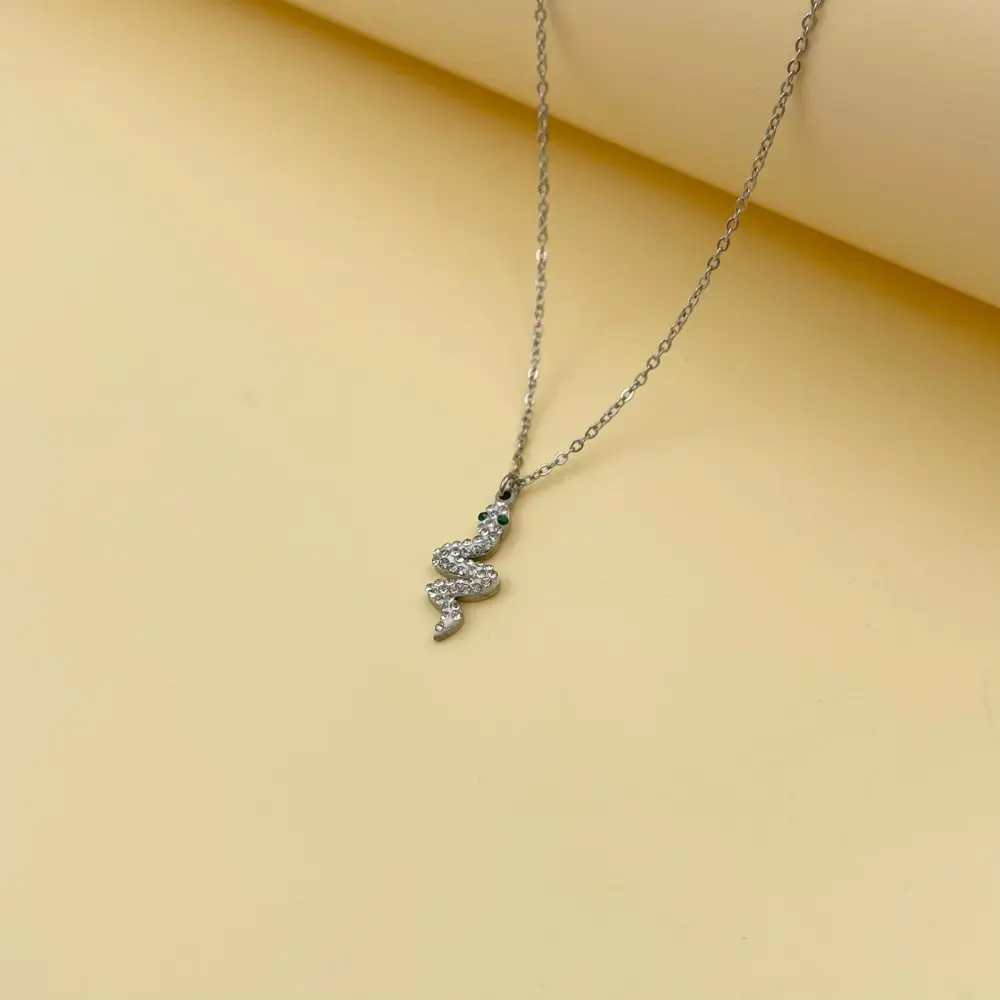 Serpente-Collana Corta in Acciaio - CAC450-414