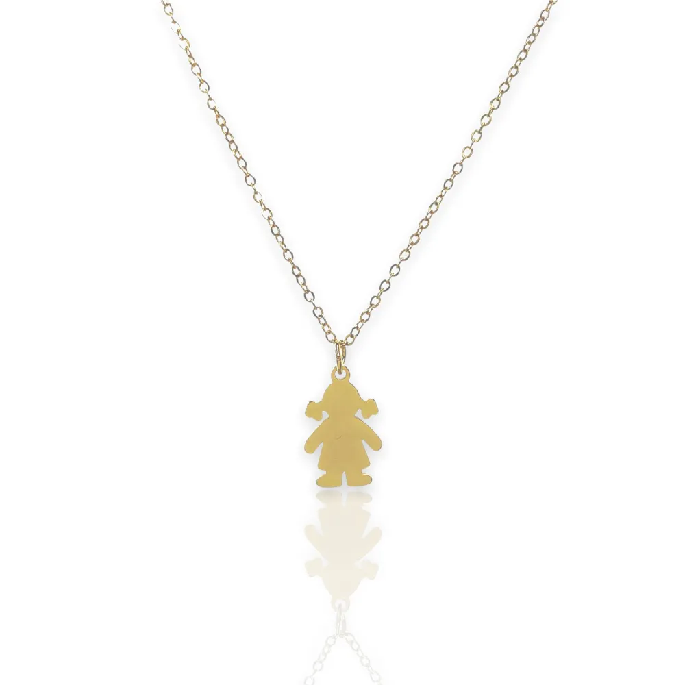 Bimba -Collana Corta in Acciaio - CAC-450-528a