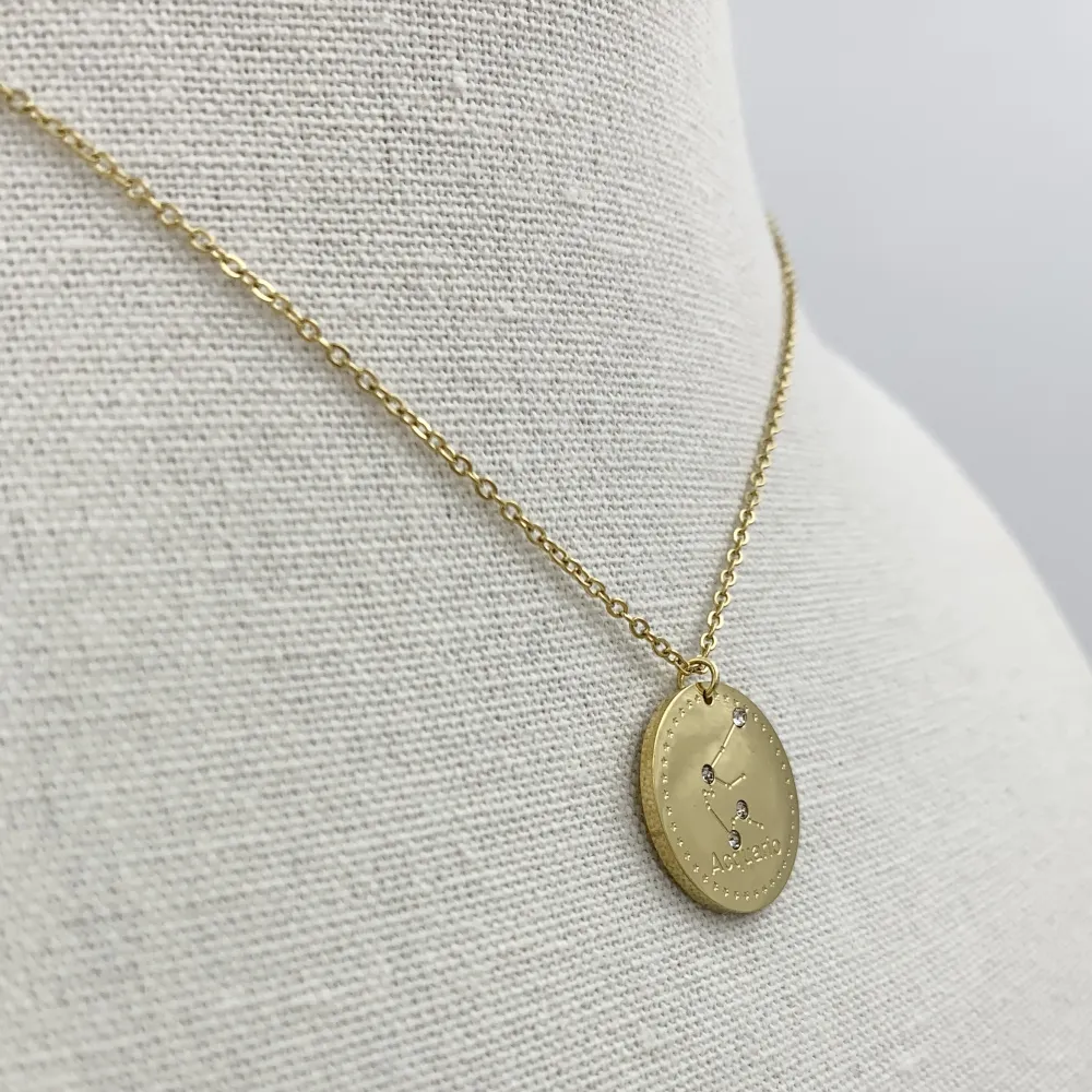 CAC6734-Segni Zodiacali- Collana Girocollo in Acciaio - CAC6734-Segni Zodiacali- Collana Girocollo in Acciaio