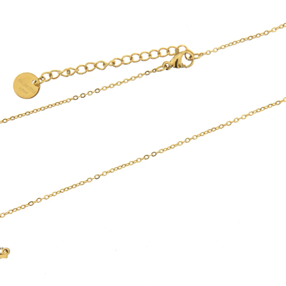 CAC7226-Battito Cuore Zampa- Collana Girocollo in Acciaio - CAC7226-Battito Cuore Zampa- Collana Girocollo in Acciaio