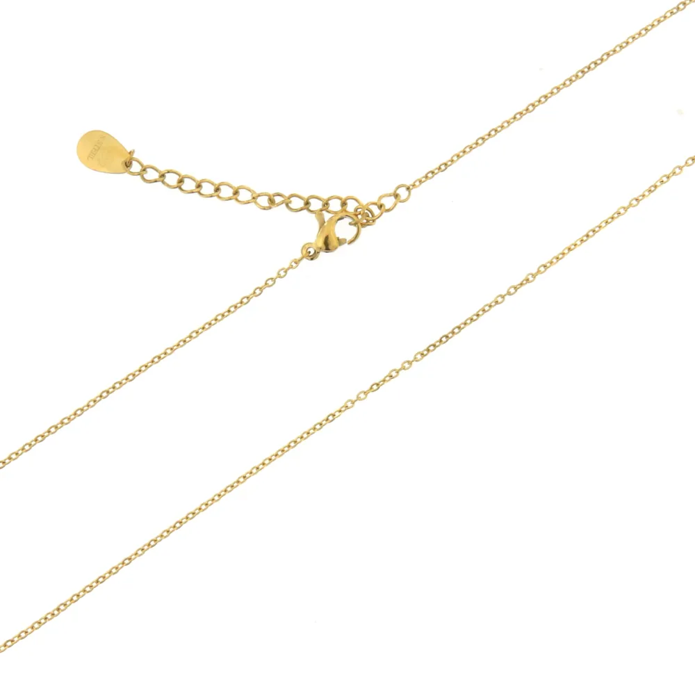 CAC7229-Corona- Collana Girocollo in Acciaio - CAC7229-Corona- Collana Girocollo in Acciaio