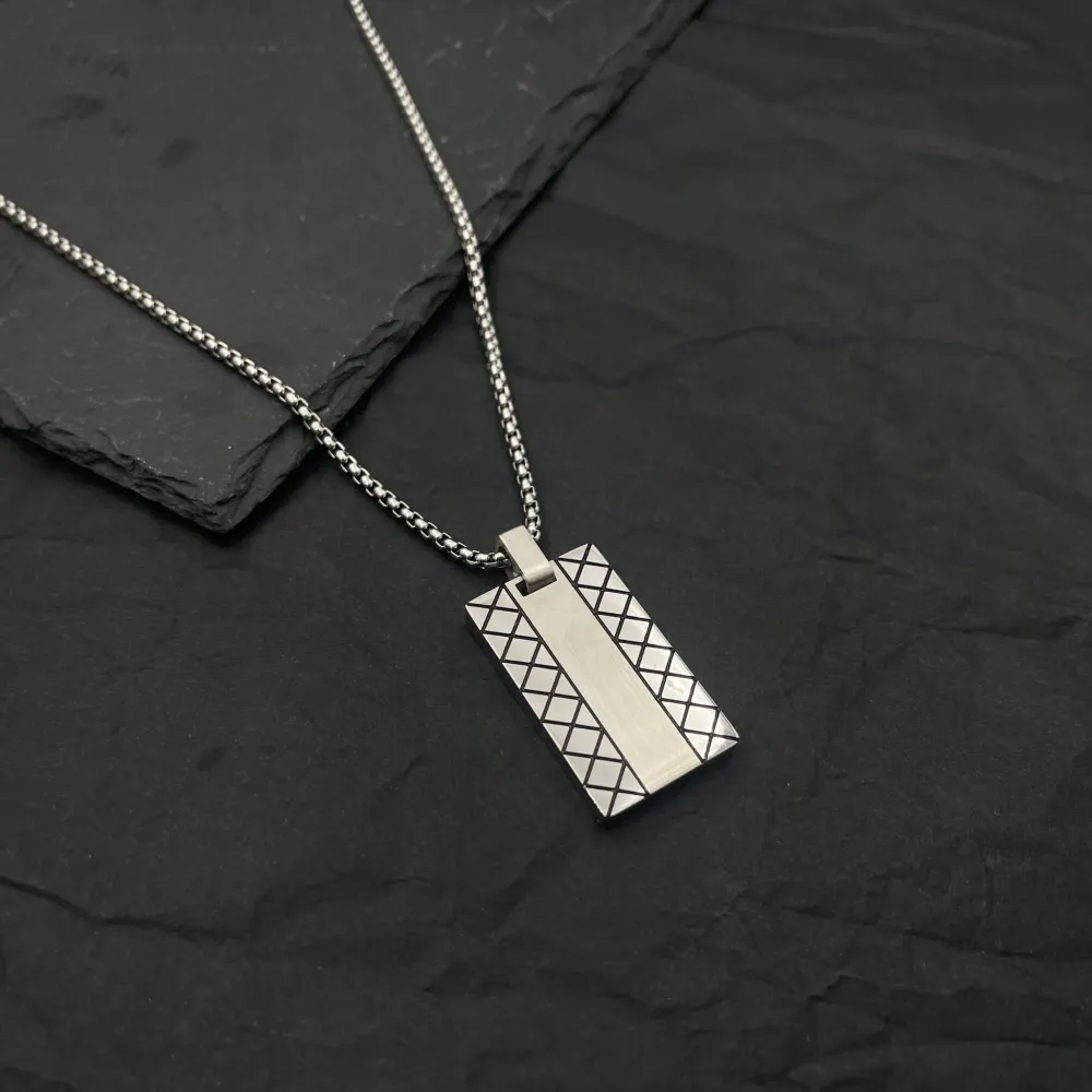 Target-Collana Corta in Acciaio da Uomo - CAU-208-294