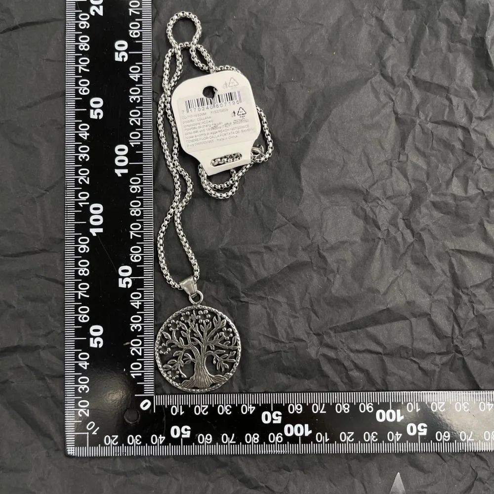 Albero della Vita-Collana Lunga da Uomo in Acciaio - CAU-717-19 60mm