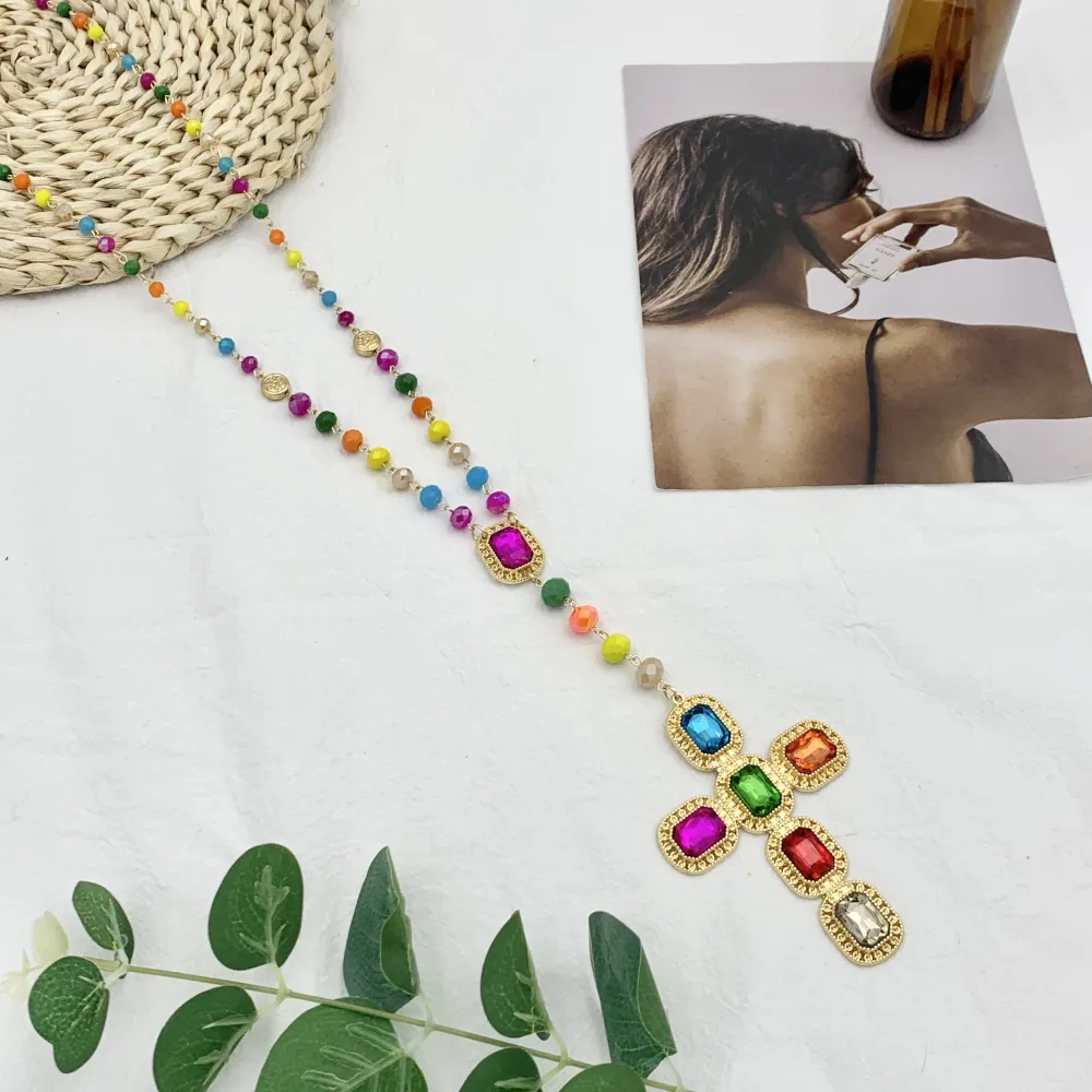 Croce-Collana Lunga Moda - CML-104-127