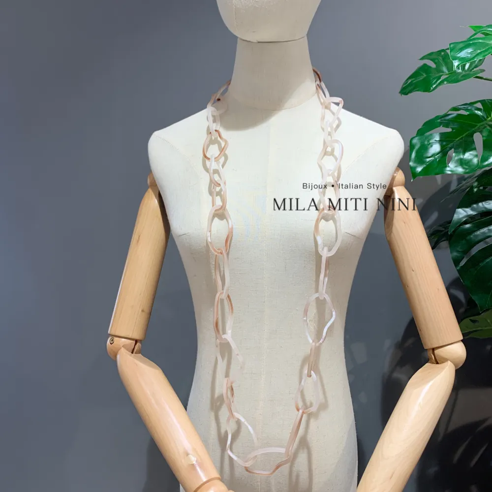 Catena-Collana Lunga in Resina - CML-121-09