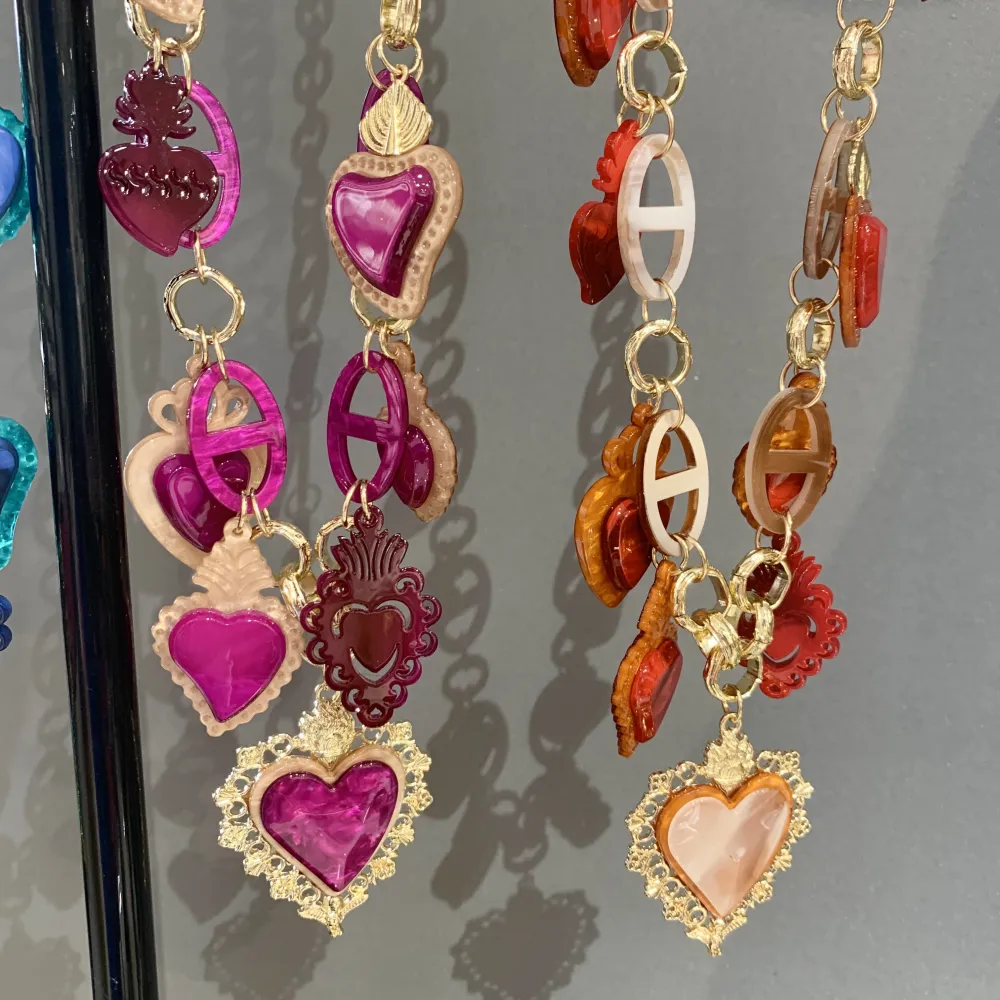 Sacro Cuore-Collana Lunga Moda in Resina - CML-121-61