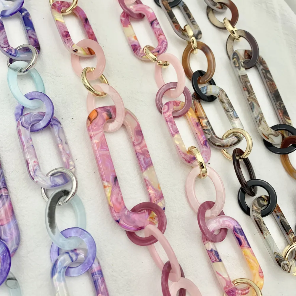 Cerchio Ovale-Collana Lunga in Resina - CML-13208