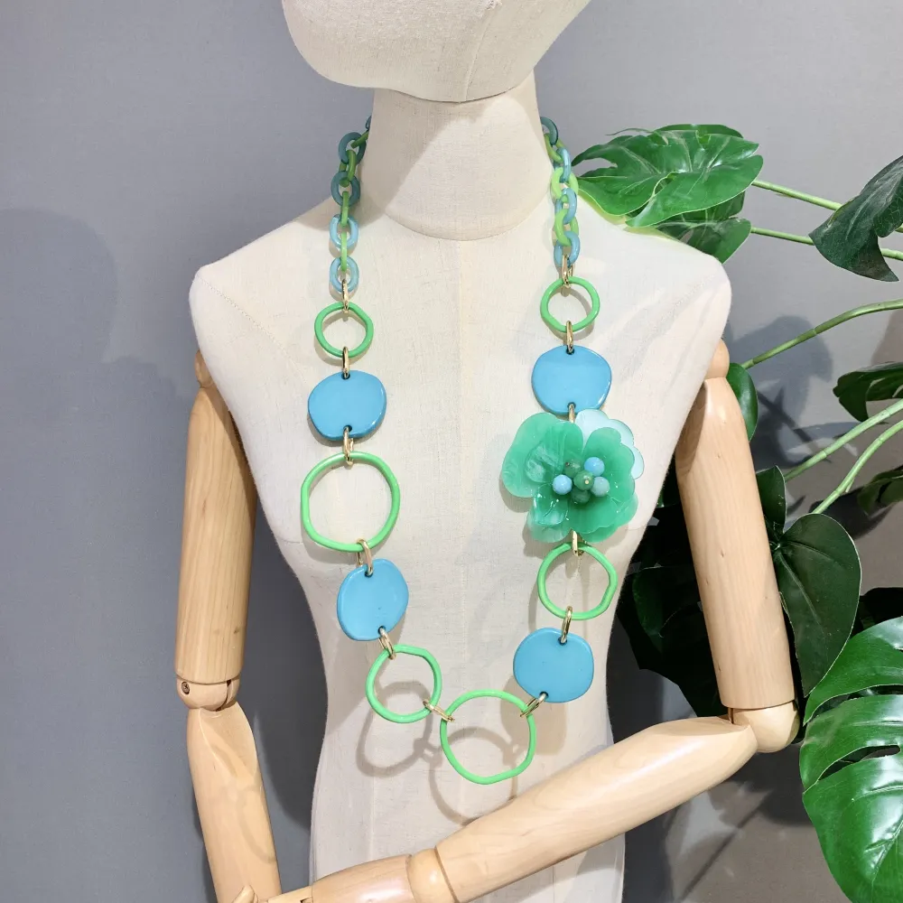 Fiore-Collana Lunga Moda - CML-521-52