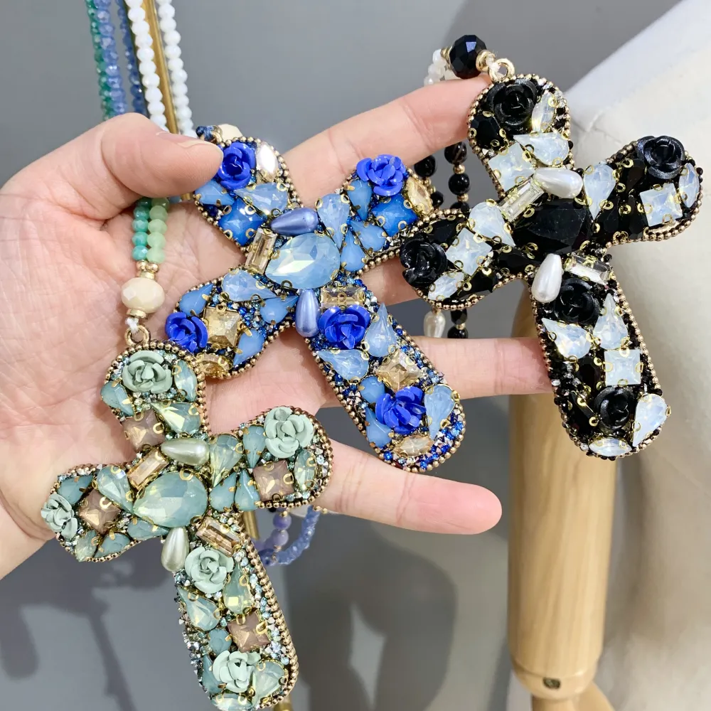 Croce-Collana Lunga Moda - CML-732-101