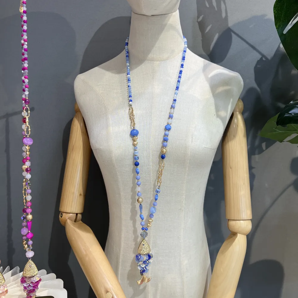 Pesce-Collana Lunga Moda - CML-732-259