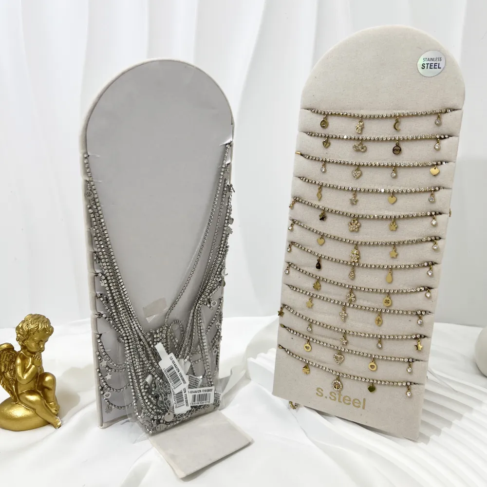 Tennis con Ciondoli-12pz Collane in Acciaio - CPA-103-AA4127N