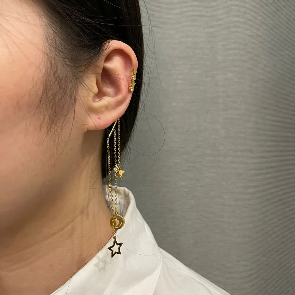 Stella Luna-Earcuff in Acciaio - EAK-103-AA411E