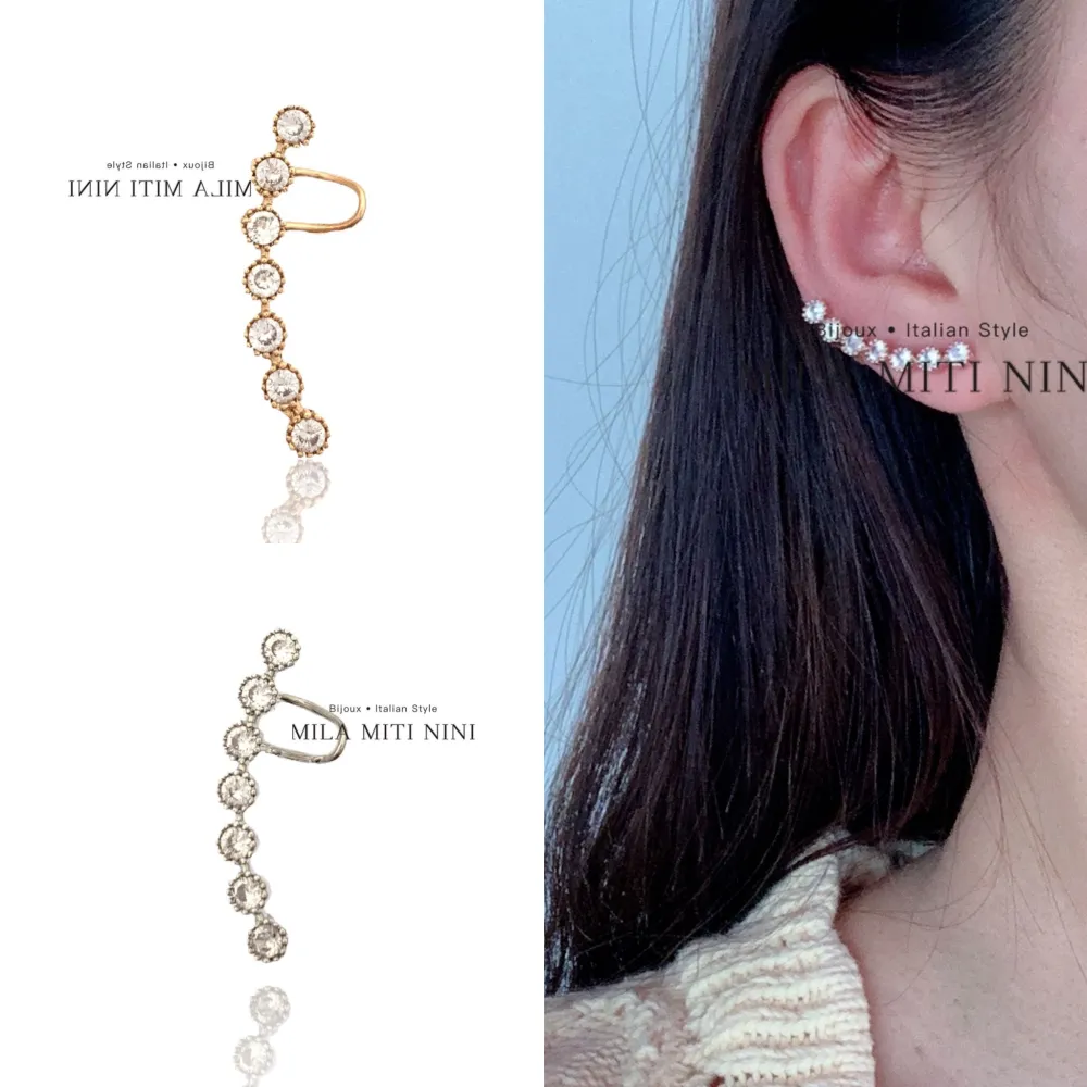 Punto Luce-Earcuff con Zirconia - EAK-109-43