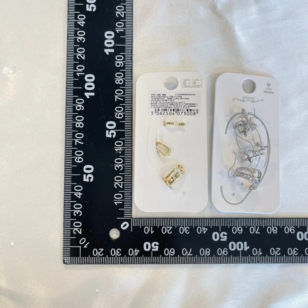 Set 3Pz  -Earcuff con Zirconia - EAK-506-300