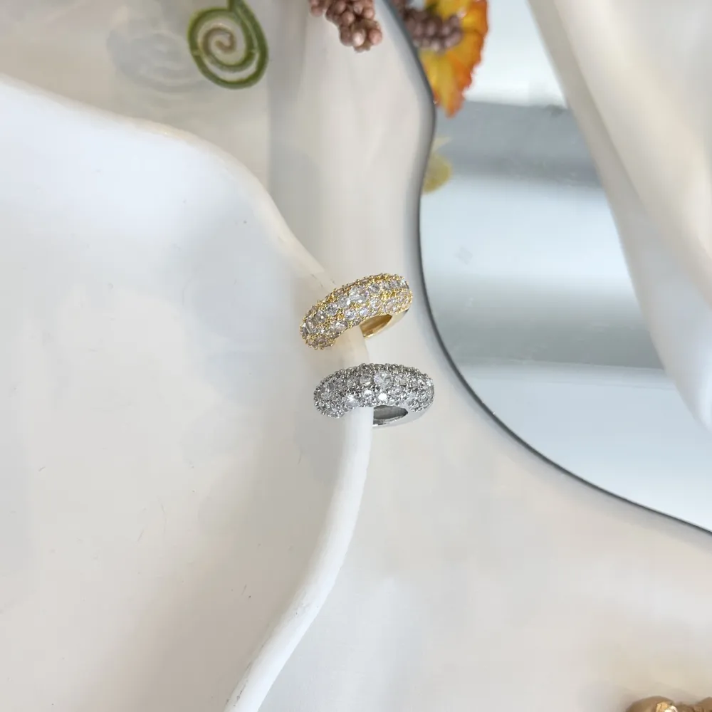 Cerchio con Zirconia-Earcuff in Ottone - EAK-506-324