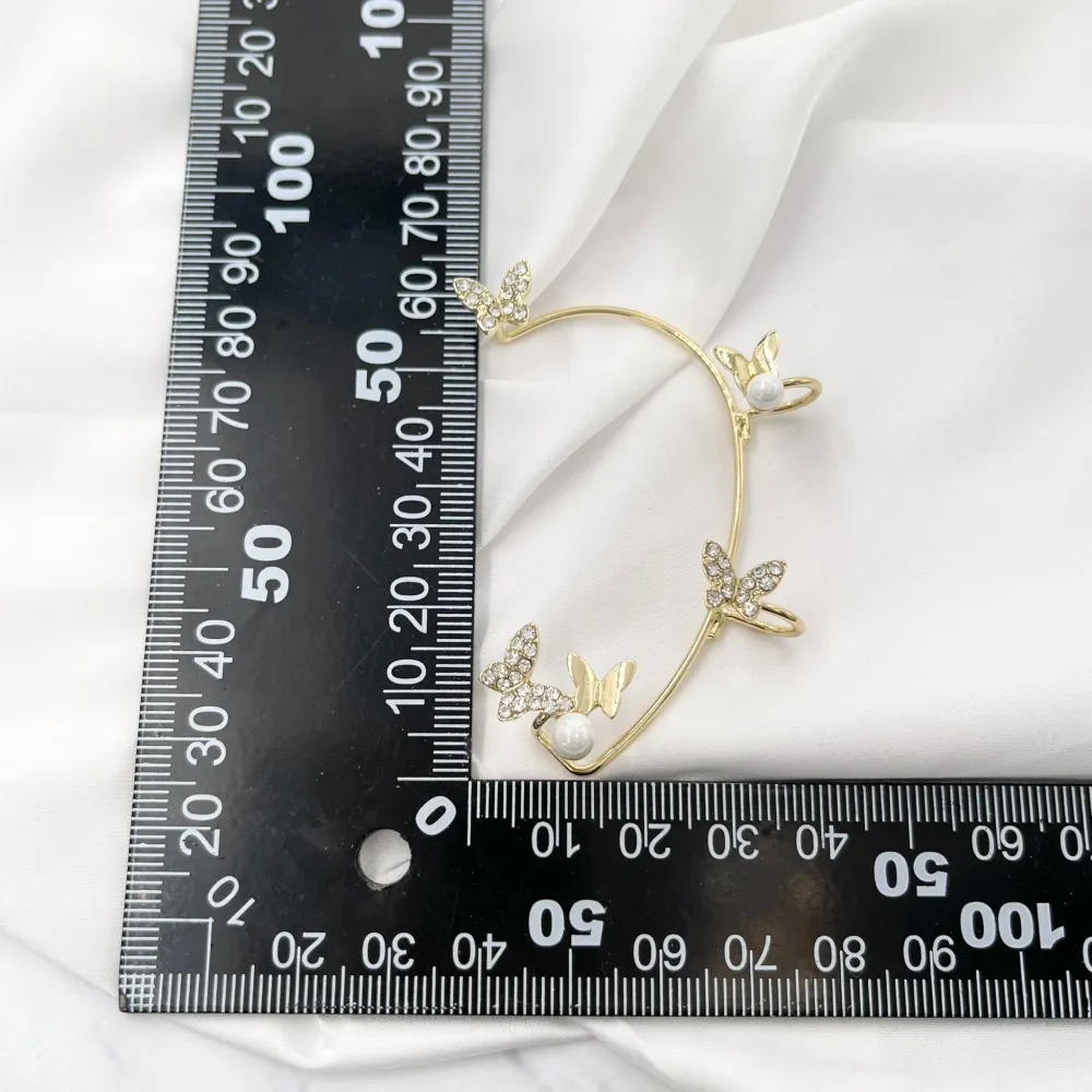 Farfalla Perla-Earcuff in Ottone - EAK-705-03