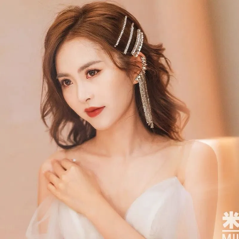 Goccia con Napine-Earcuff con Pendenti - EAK-705-36